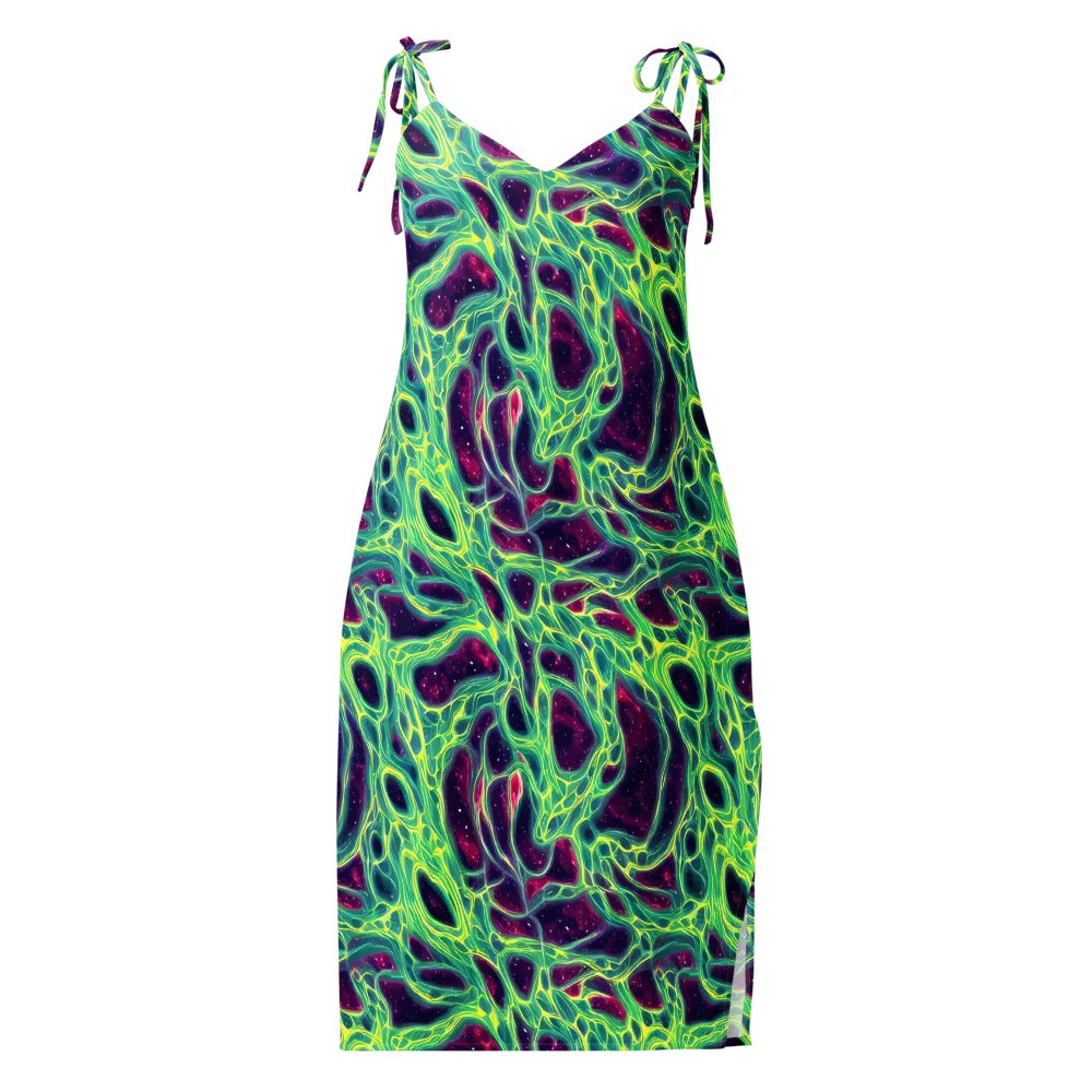 Luminous Synapse on Slip Dress — Front