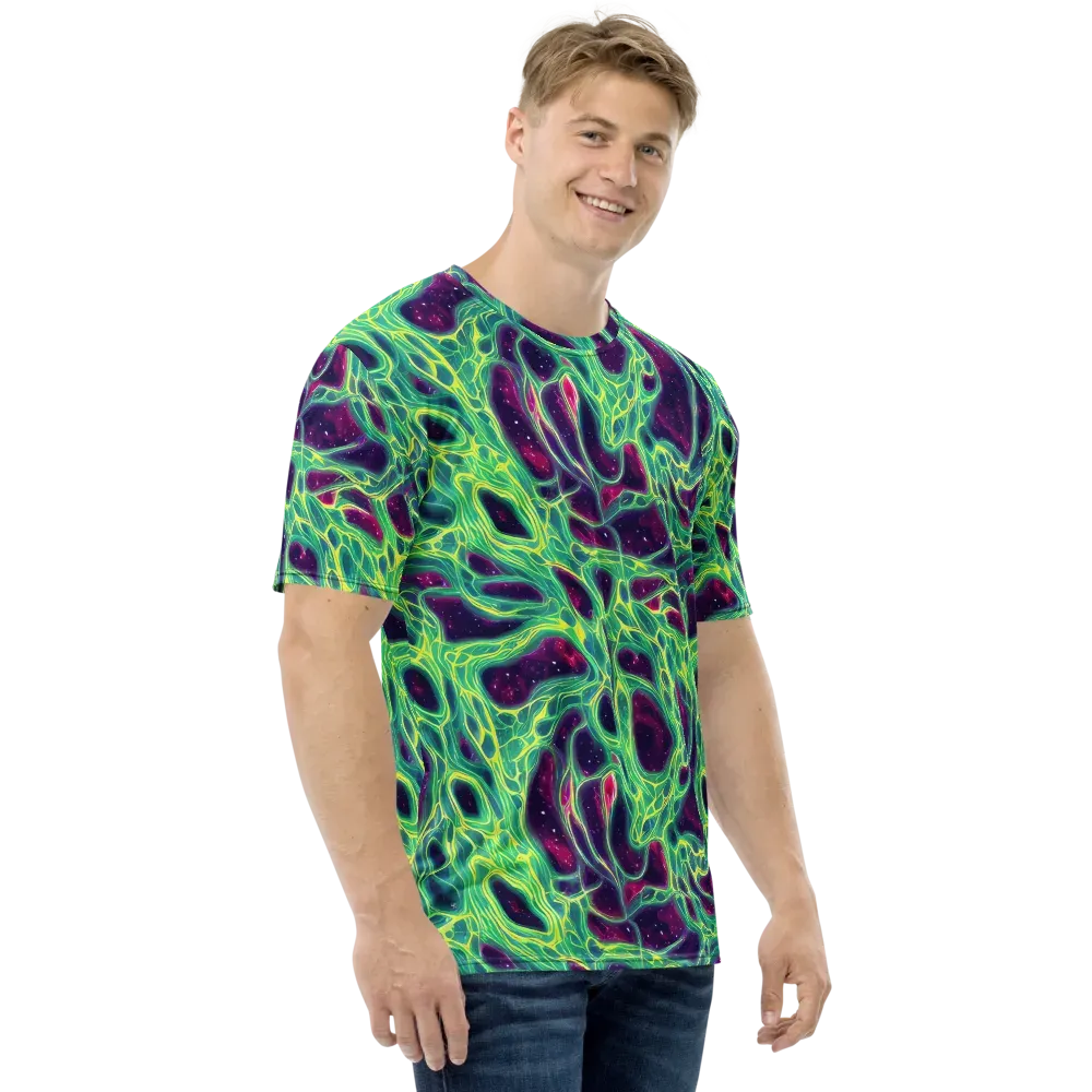 Luminous Synapse on Men's Crew Neck T-Shirt — Right