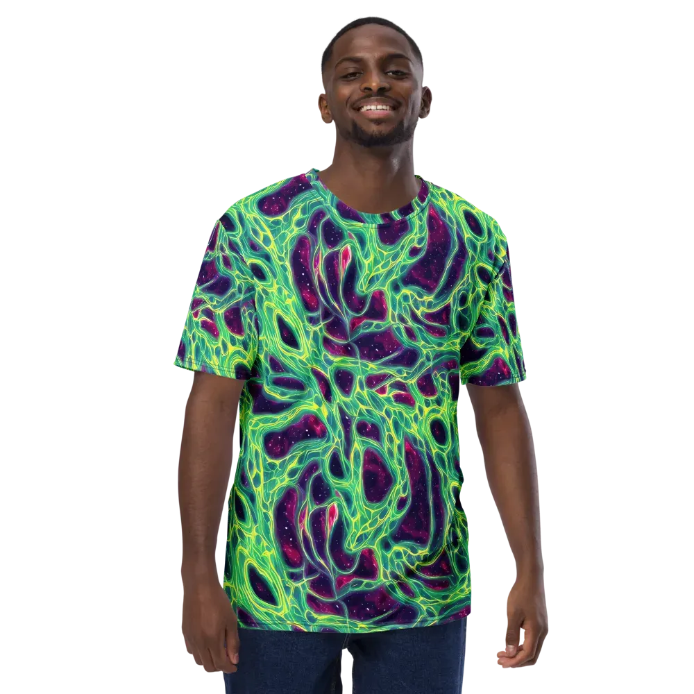Luminous Synapse on Men's Crew Neck T-Shirt — Front