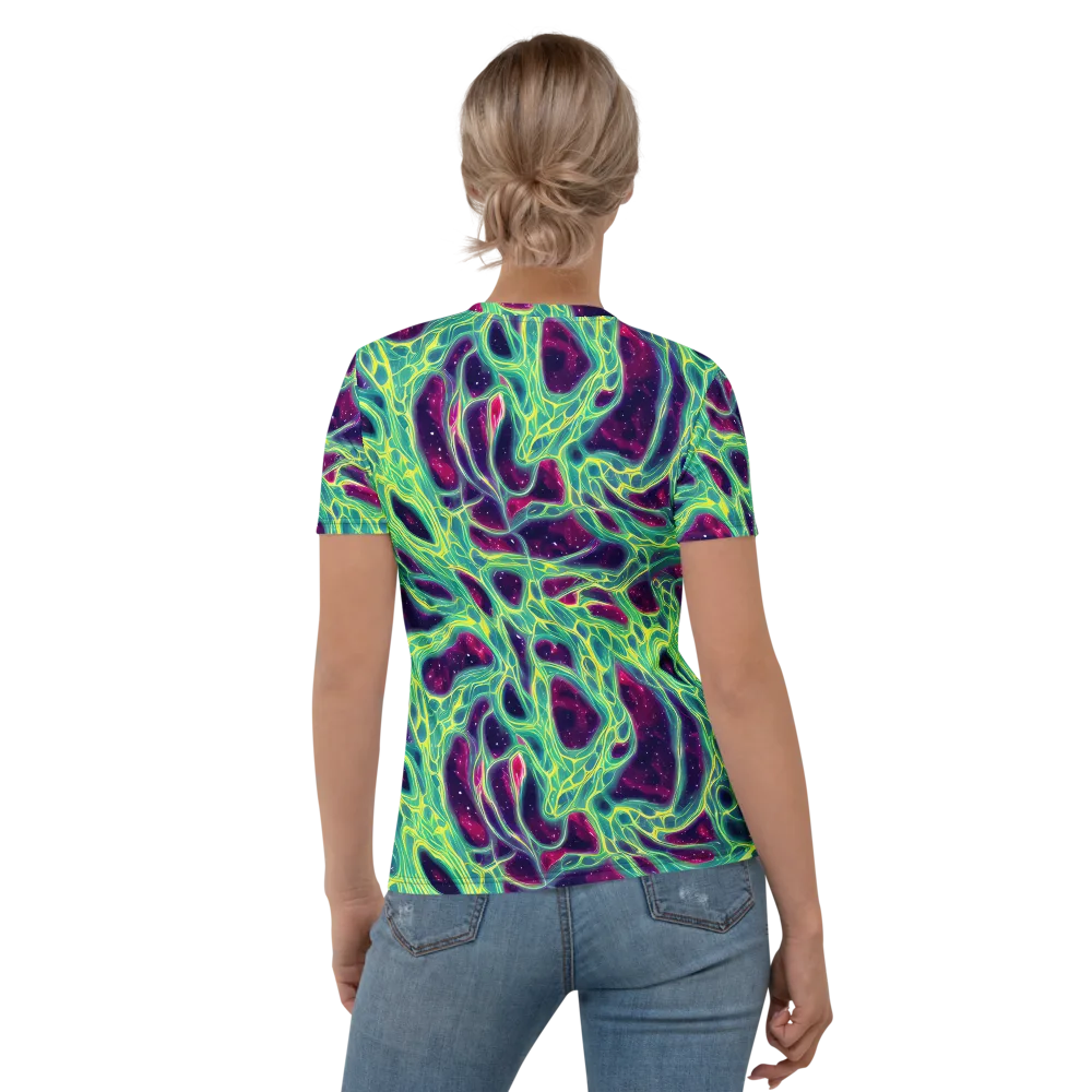 Luminous Synapse on Women's Crew Neck T-Shirt — Back