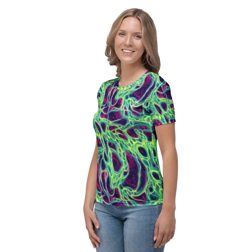 Luminous Synapse on Women's Crew Neck T-Shirt — Left