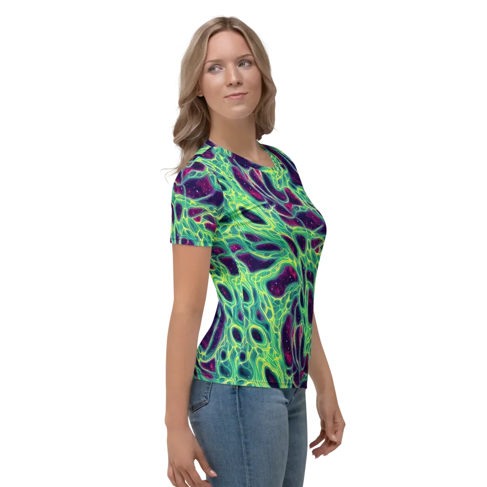 Luminous Synapse on Women's Crew Neck T-Shirt — Right