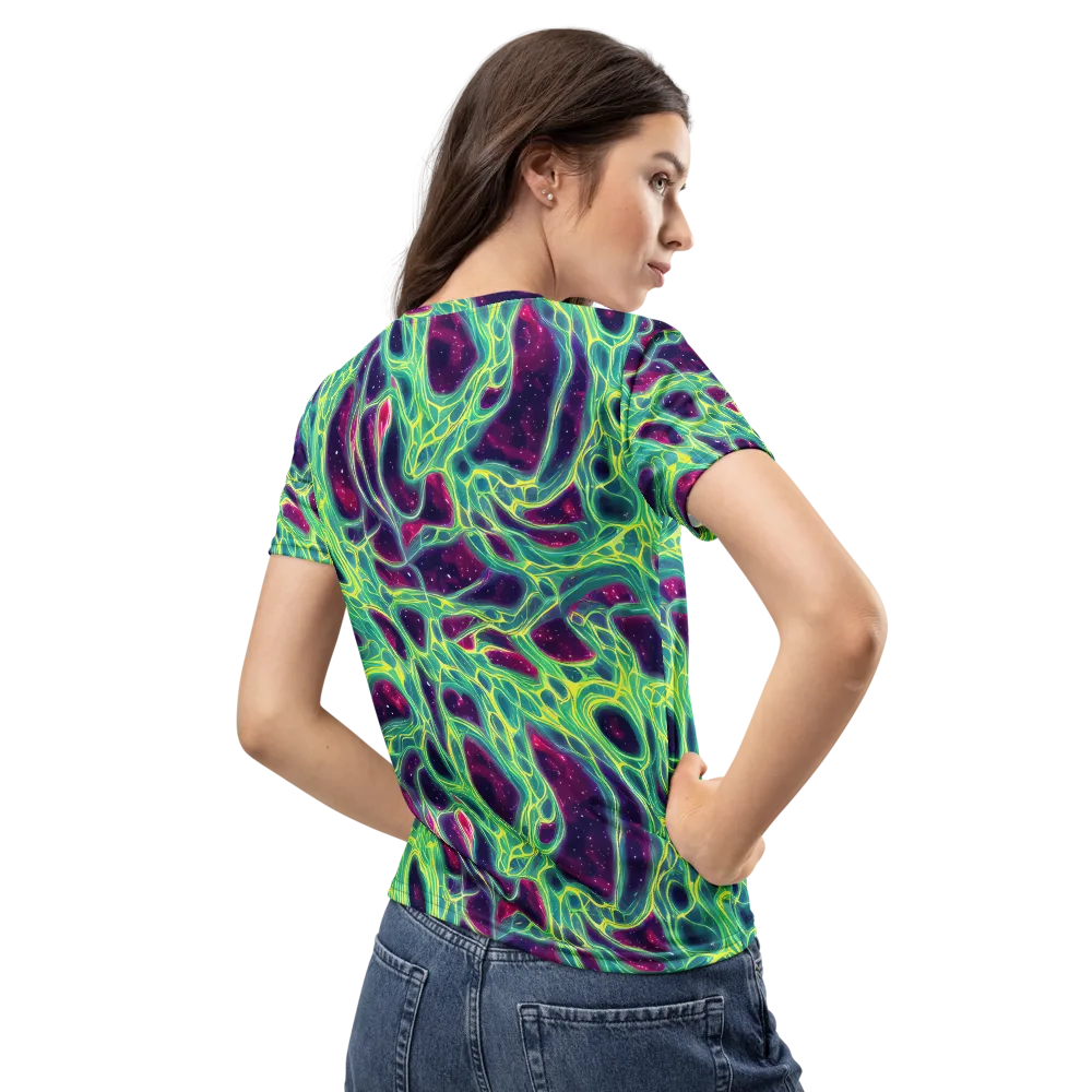 Luminous Synapse on Women's Crew Neck T-Shirt — Back