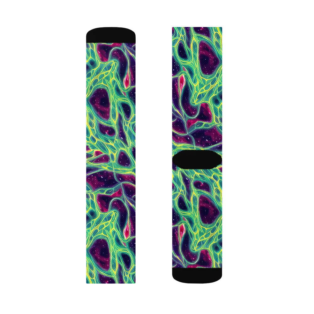 Luminous Synapse on Socks — Right Sock