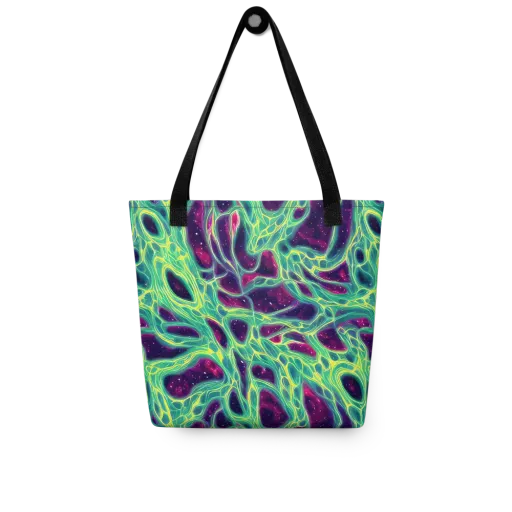 Luminous Synapse on a Tote Bag