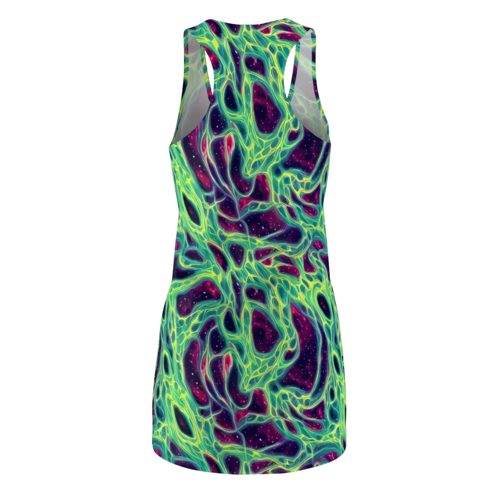 Luminous Synapse on Racerback Dress — Back