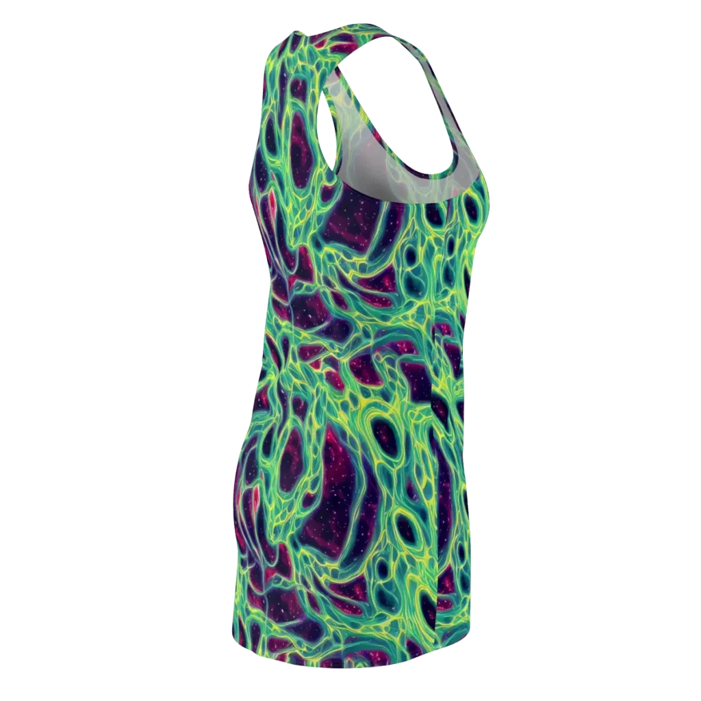 Luminous Synapse on Racerback Dress — Back Side