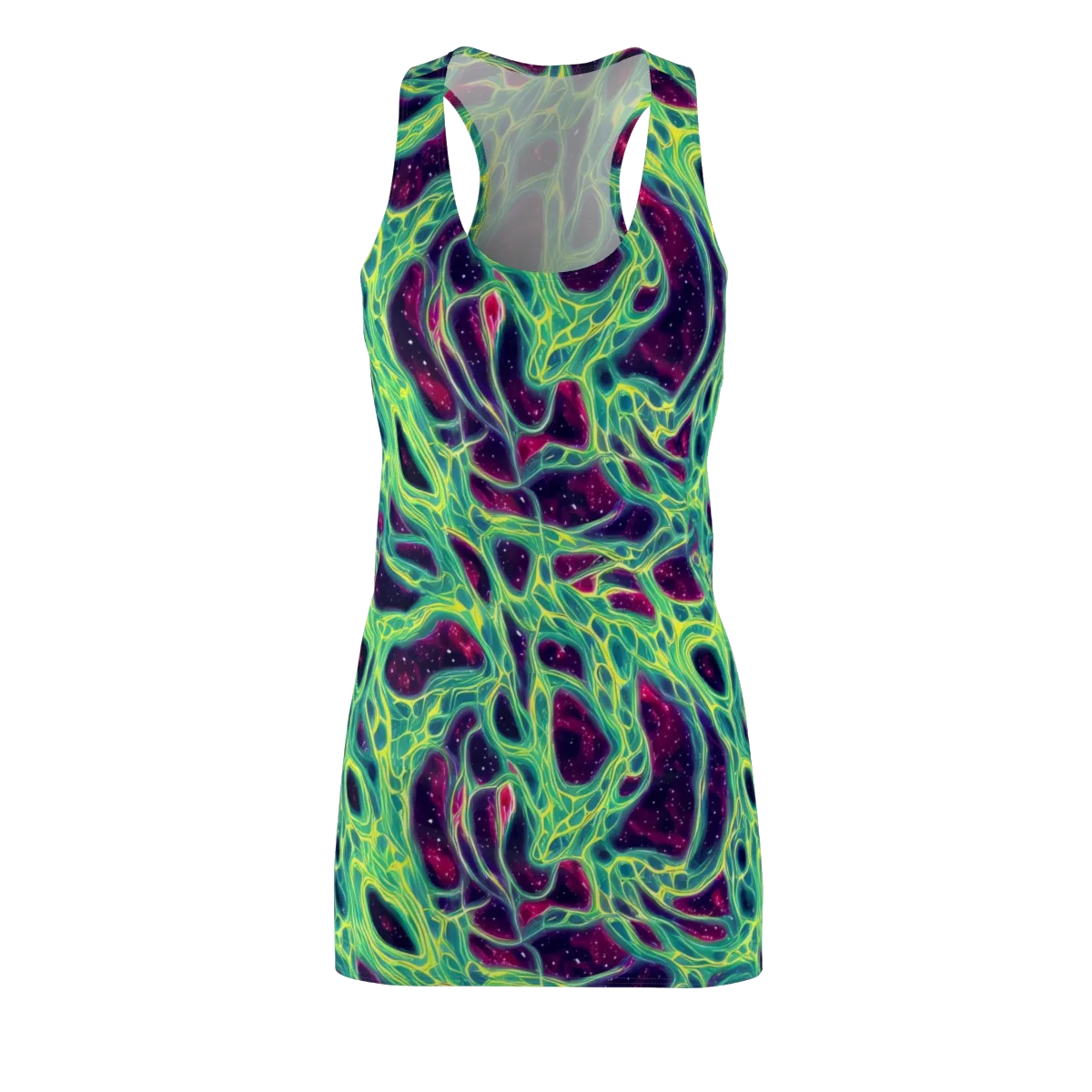 Luminous Synapse on Racerback Dress — Front