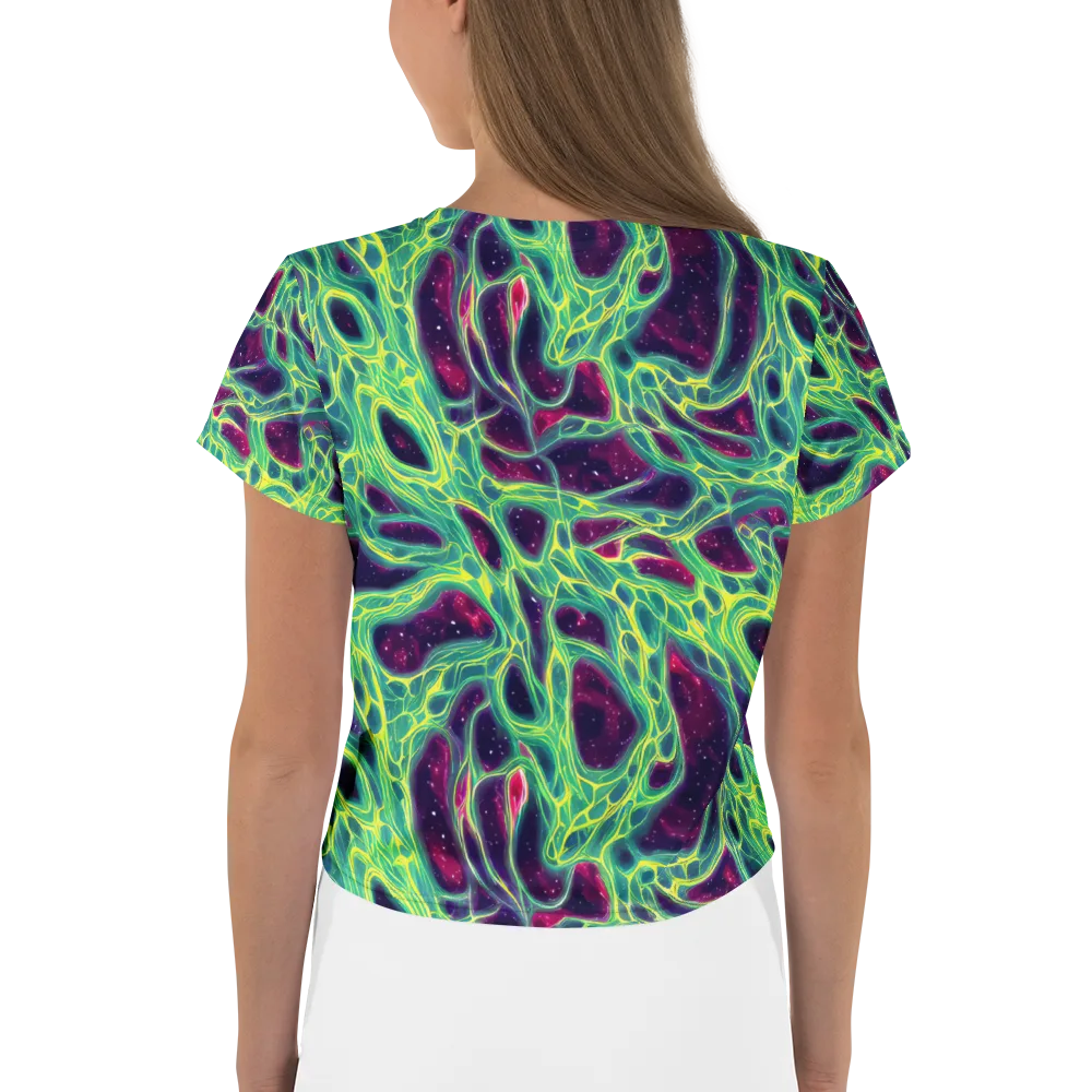 Luminous Synapse on Crop Tee — Back