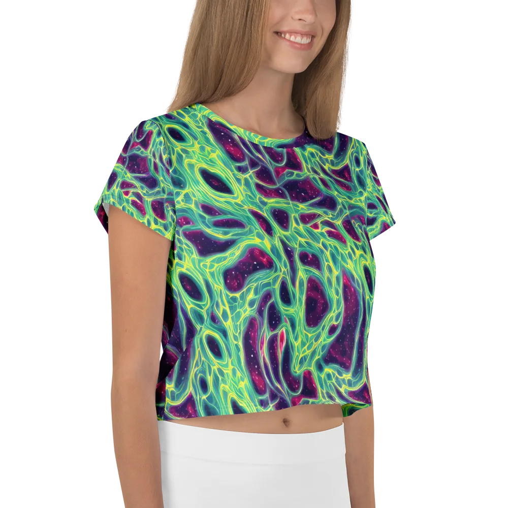 Luminous Synapse on Crop Tee — Right