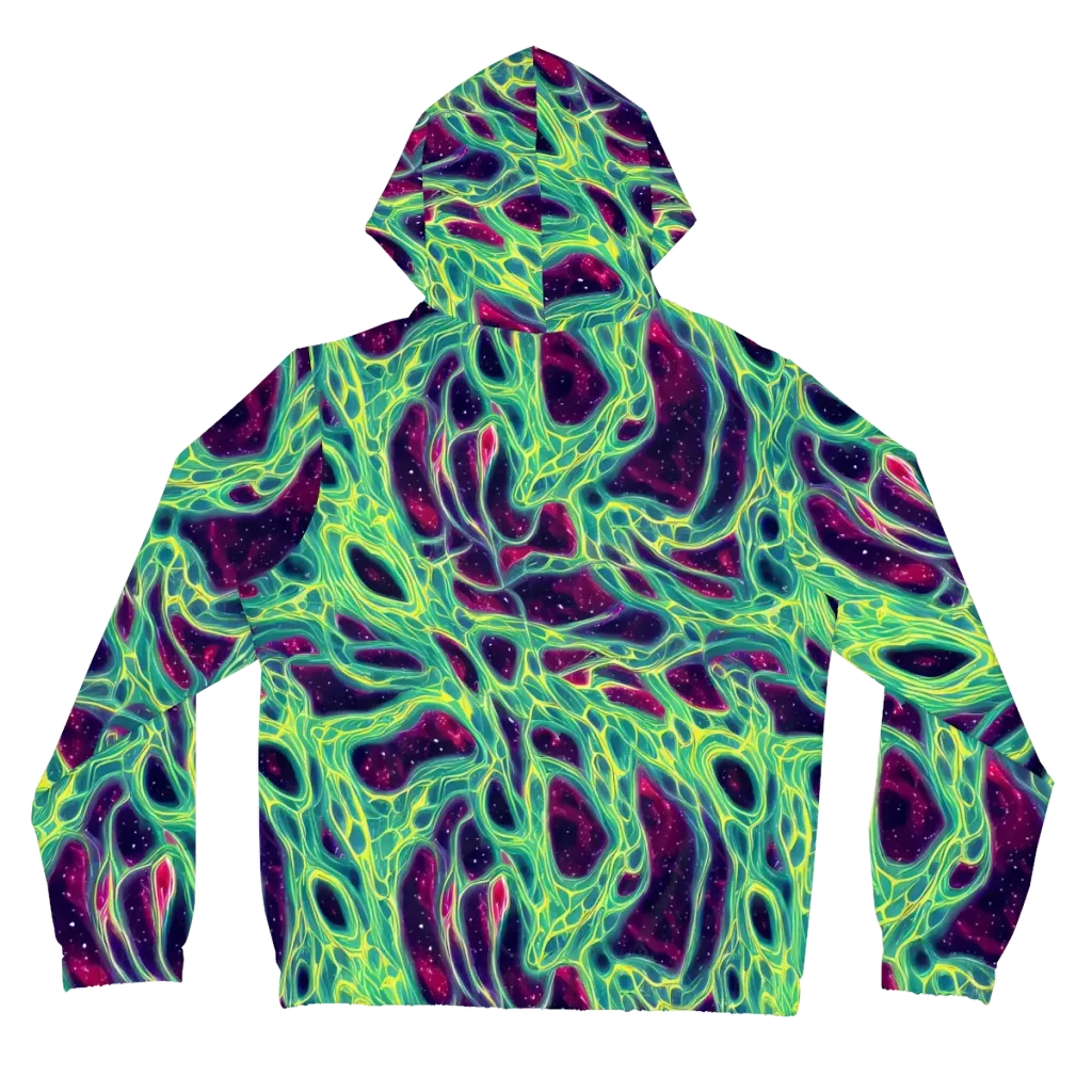 Luminous Synapse on Women's Full-Zip Hoodie — Back