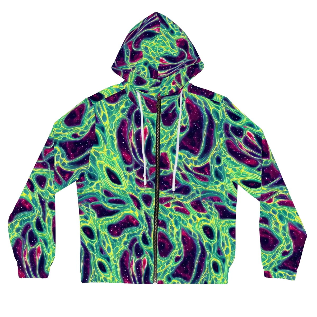 Luminous Synapse on Women's Full-Zip Hoodie — Front