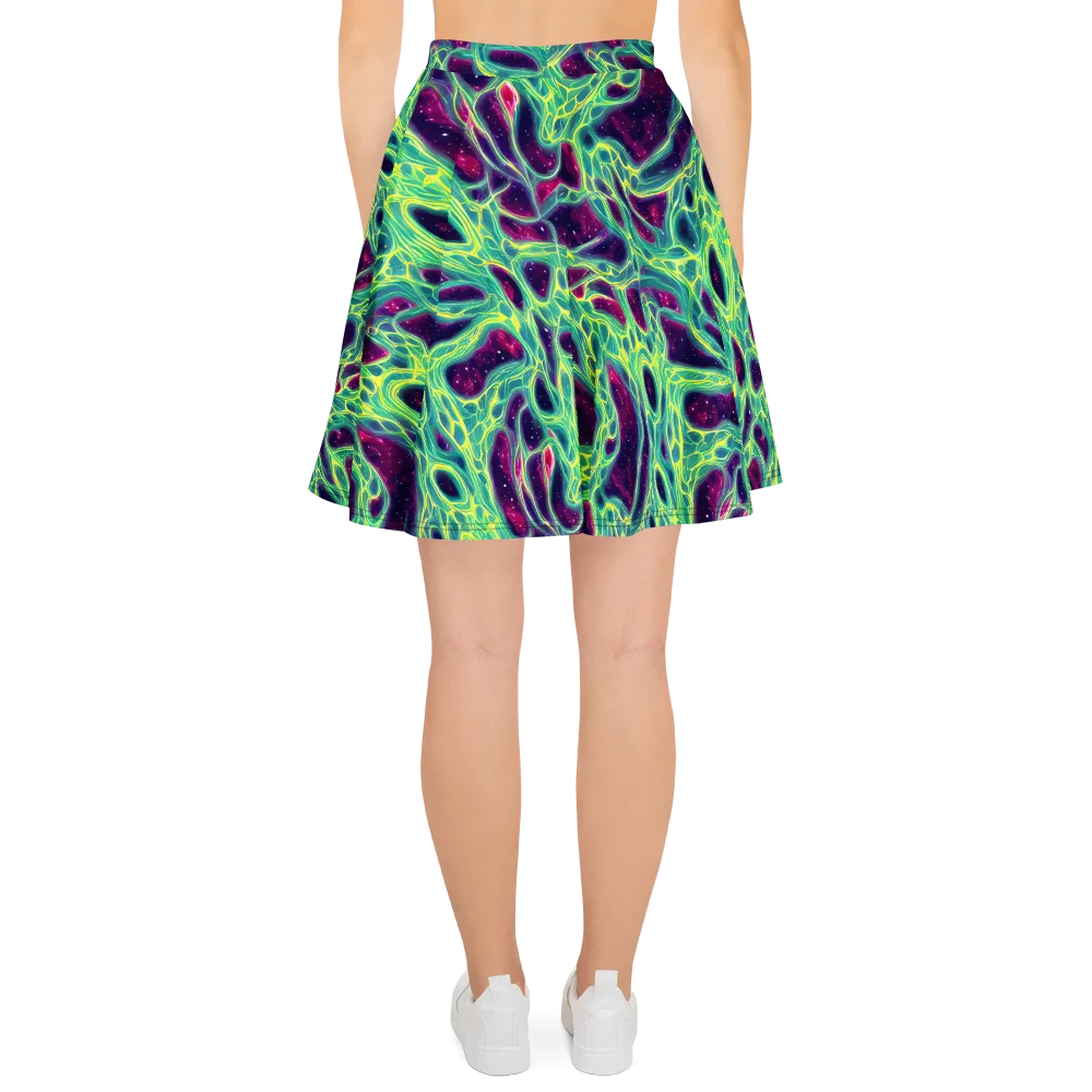 Luminous Synapse on Skater Skirt — Back