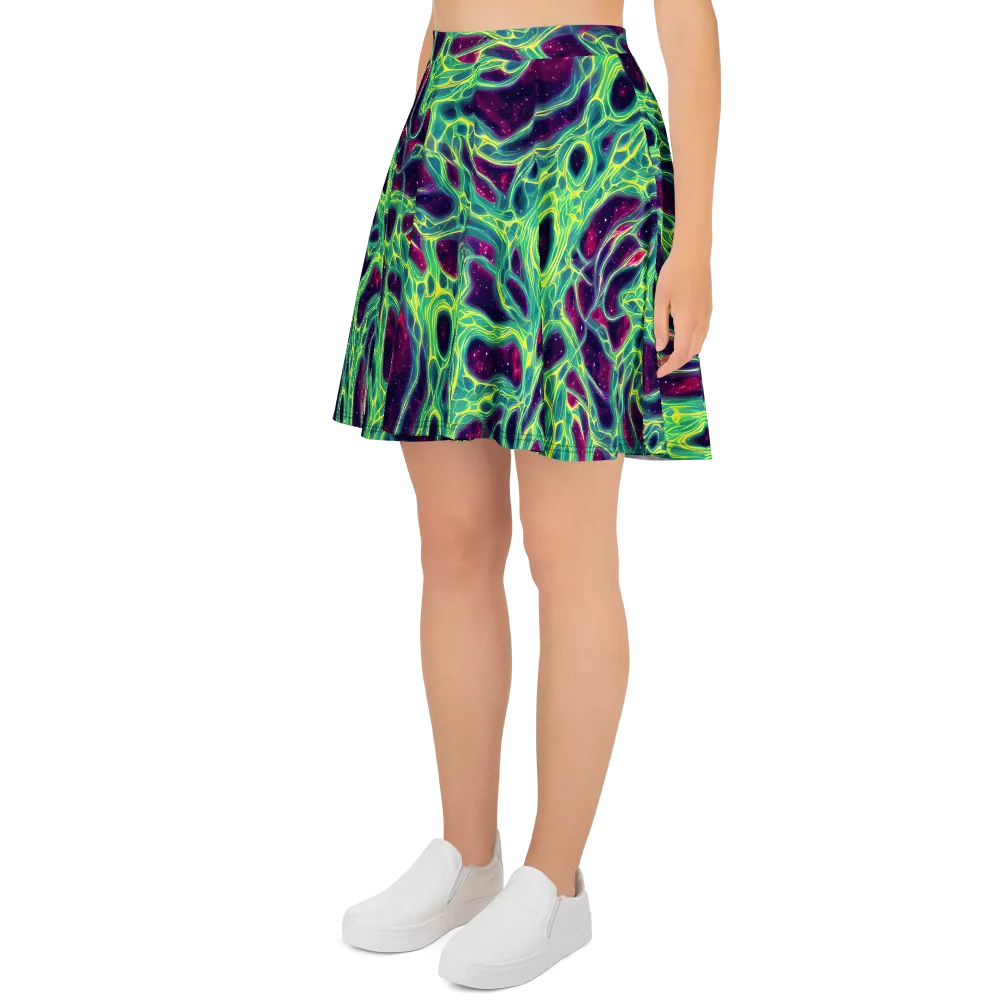 Luminous Synapse on Skater Skirt — Left