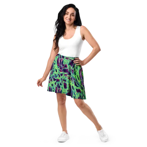 Luminous Synapse on a Skater Skirt