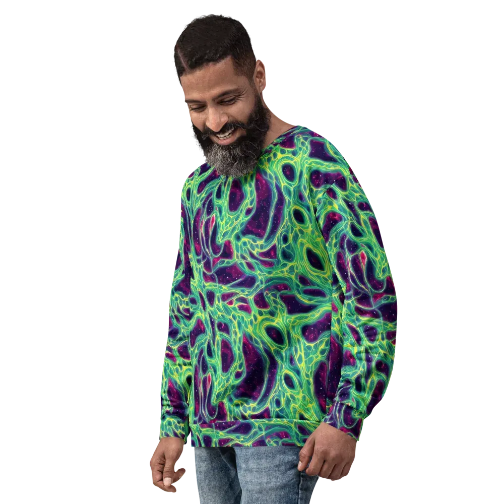 Luminous Synapse on Sweatshirt — Left Front