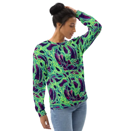Luminous Synapse on a Sweatshirt