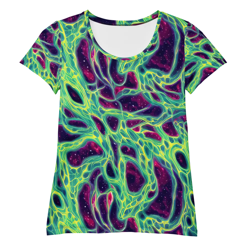 Luminous Synapse on Women's Athletic T-Shirt — Front