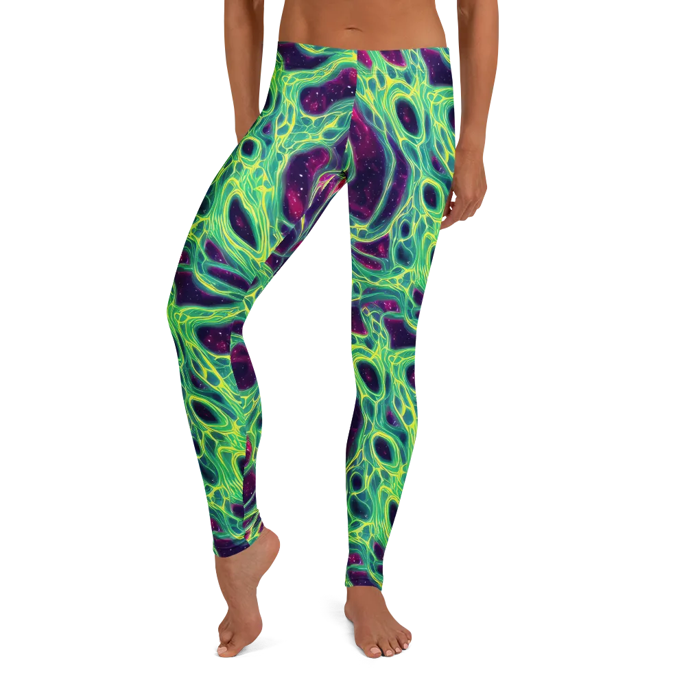 Luminous Synapse on Leggings — Front