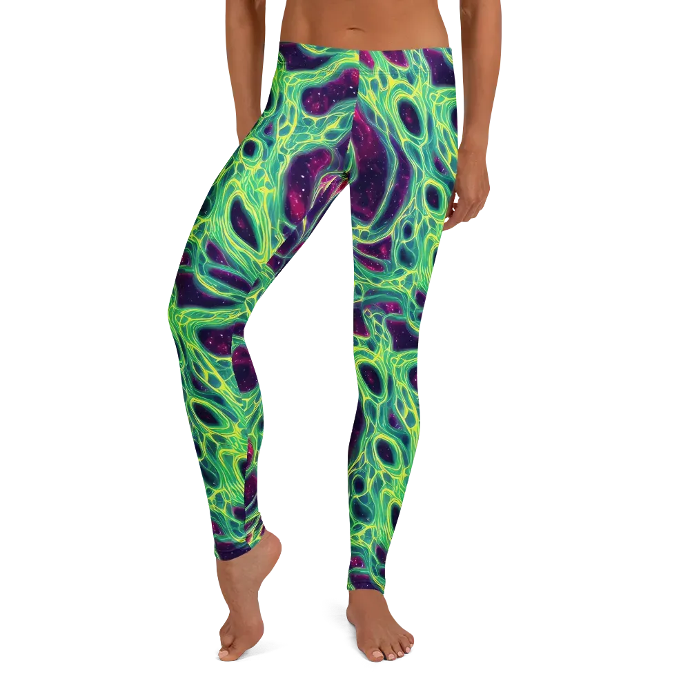 Luminous Synapse on Leggings — Front