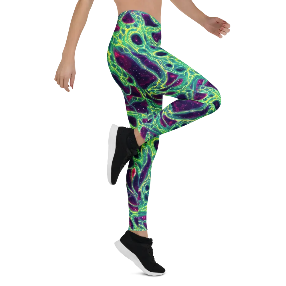 Luminous Synapse on Leggings — Right