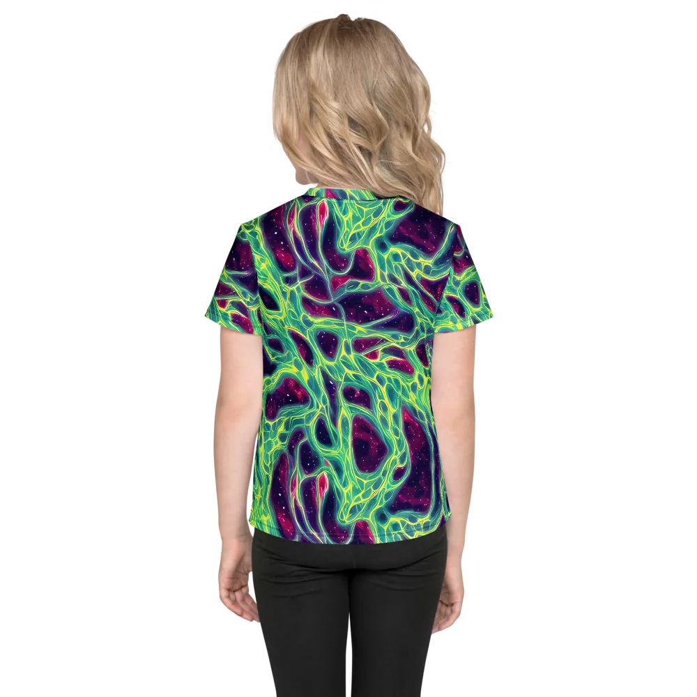 Luminous Synapse on Kids Crew Neck T-Shirt — Back