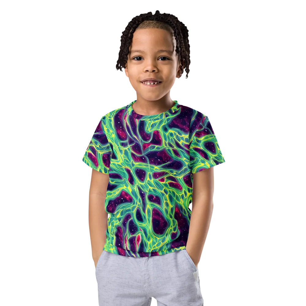 Luminous Synapse on Kids Crew Neck T-Shirt — Front