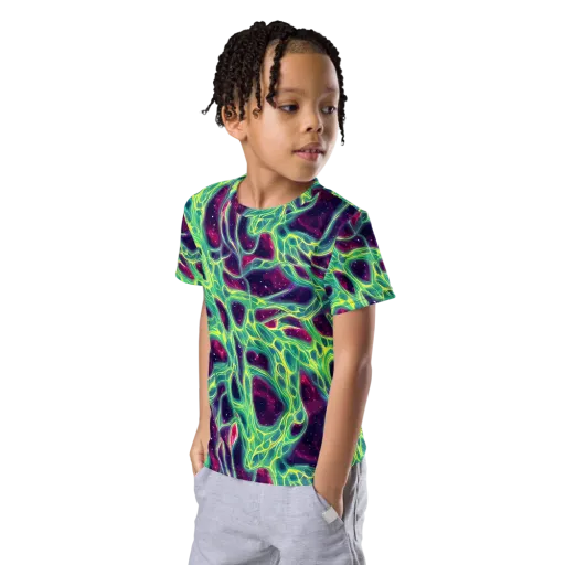 Luminous Synapse on a Kids Crew Neck T-Shirt