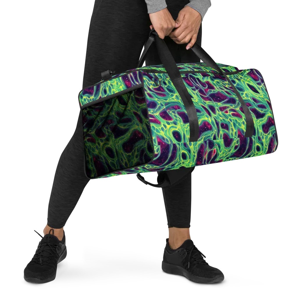 Luminous Synapse on Duffle Bag — Right Front