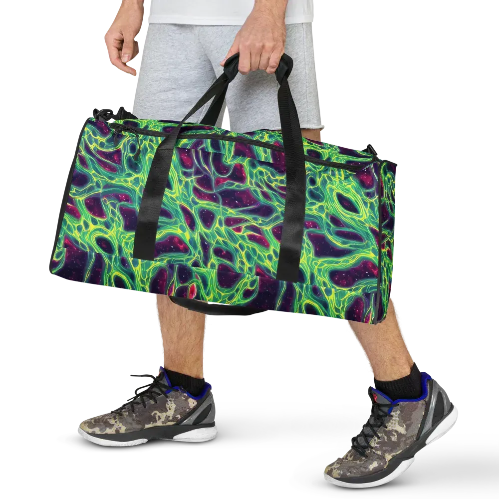 Luminous Synapse on Duffle Bag — Front