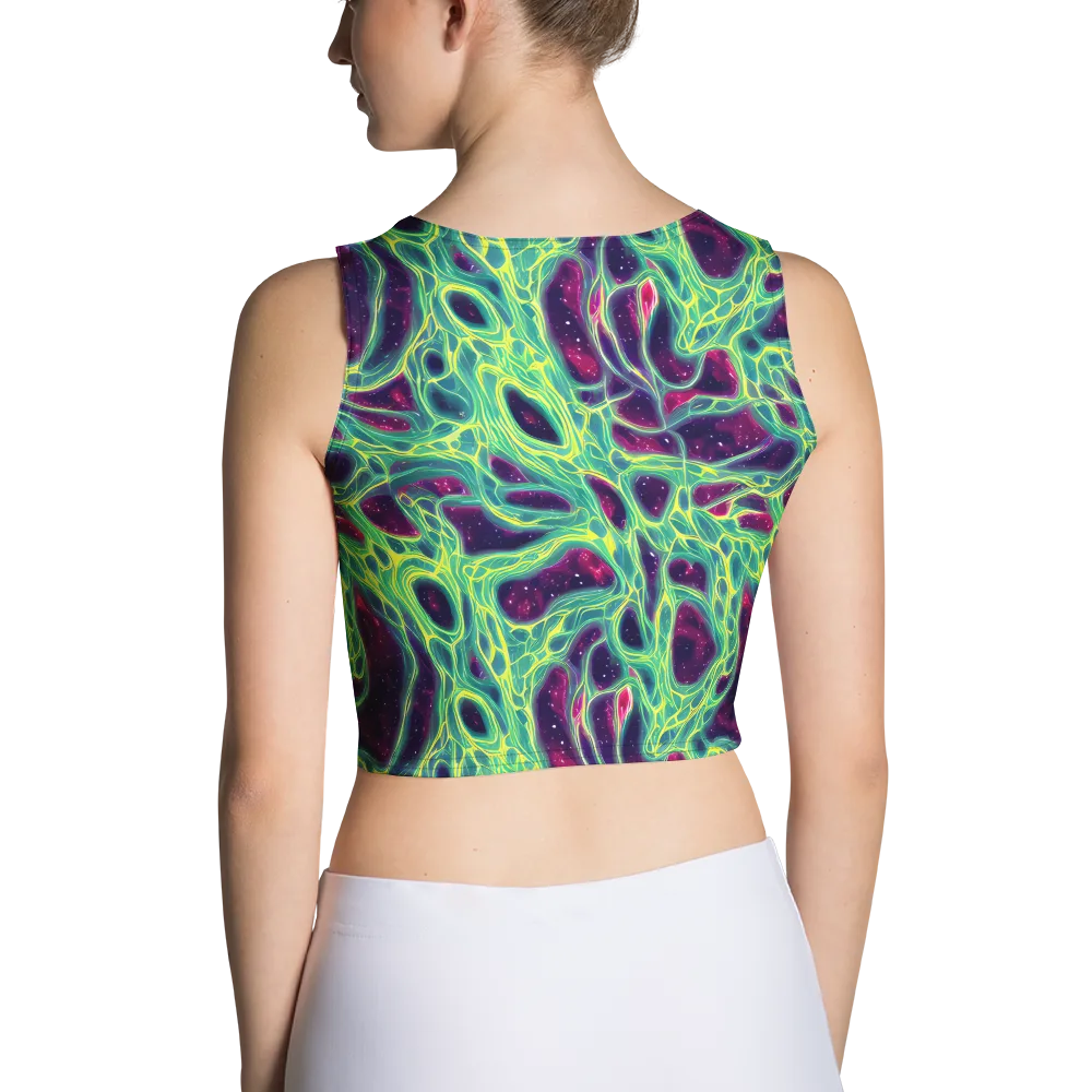 Luminous Synapse on Crop Top — Back