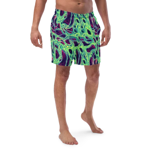Luminous Synapse on a Swim Trunks