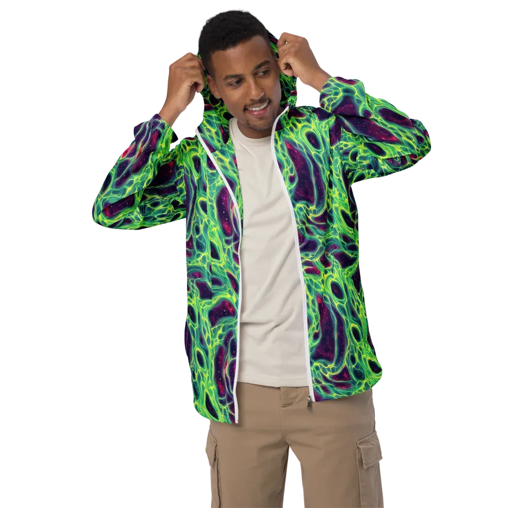 Luminous Synapse on Men's Windbreaker — Front