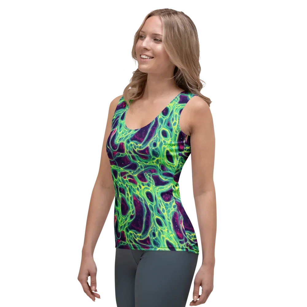 Luminous Synapse on Women's Tank Top — Left Front