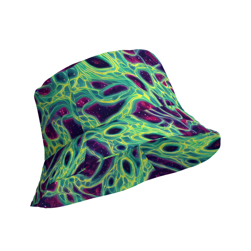 Luminous Synapse on Reversible Bucket Hat — Product details Outside