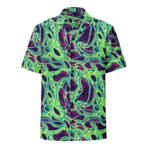 Luminous Synapse on a Button Shirt