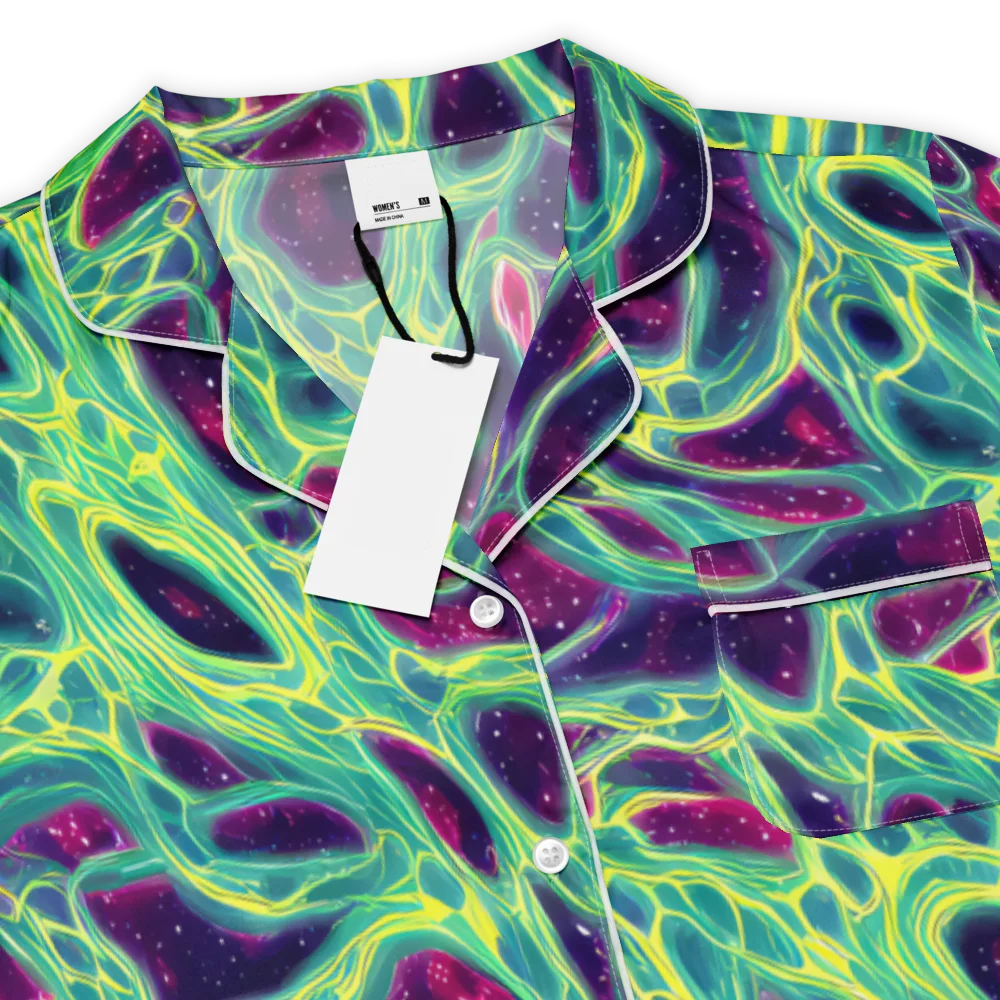 Luminous Synapse on Women's Short Sleeve Pajama Top — Product details