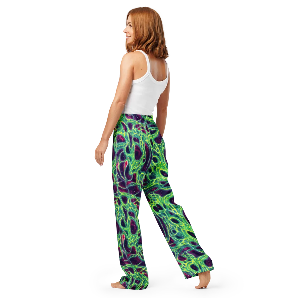 Luminous Synapse on Women's Pajama Pants — Back
