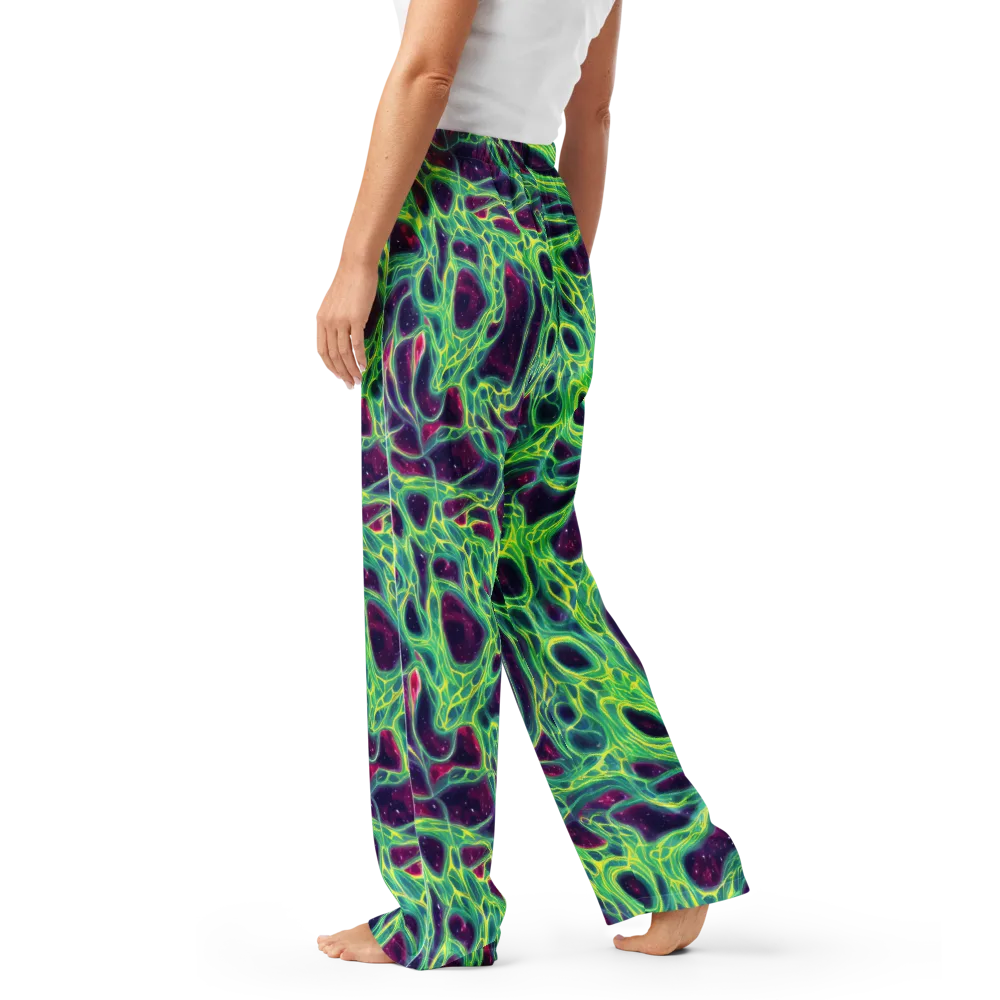 Luminous Synapse on Women's Pajama Pants — Left