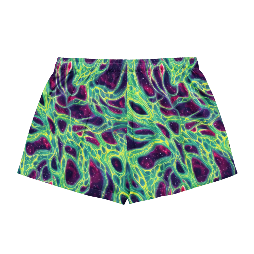Luminous Synapse on Women's Pajama Shorts — Back
