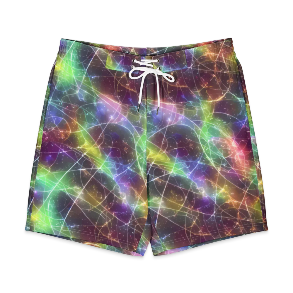 Shattered Starlight on Men's Board Shorts — Front