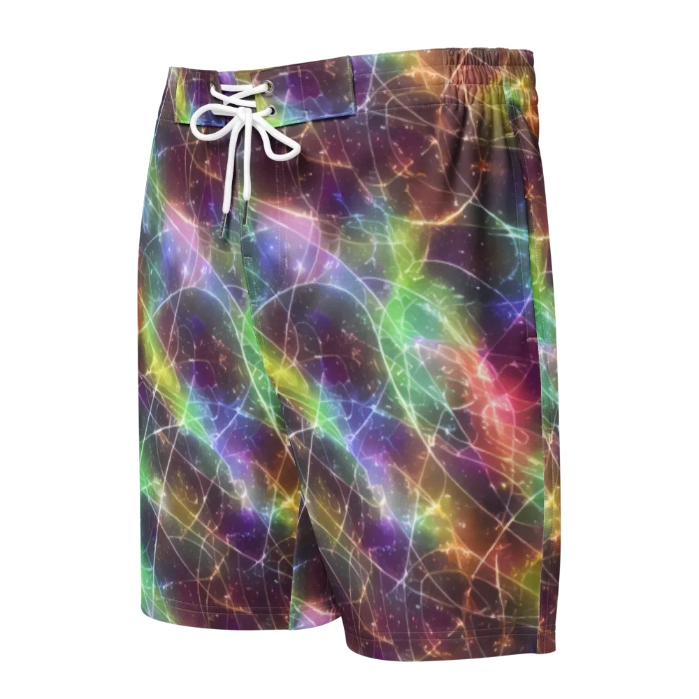 Shattered Starlight on Men's Board Shorts — Front