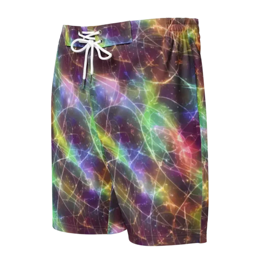 Shattered Starlight on a Men's Board Shorts