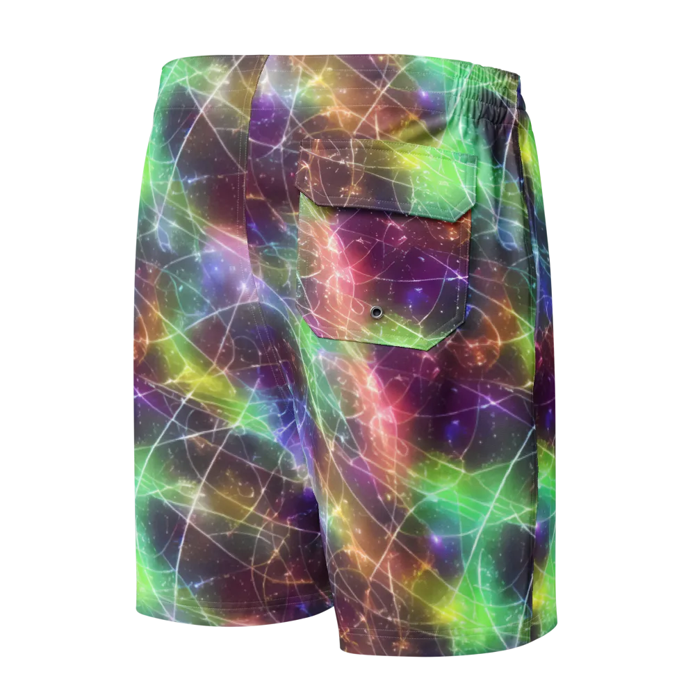 Shattered Starlight on Men's Board Shorts — Back