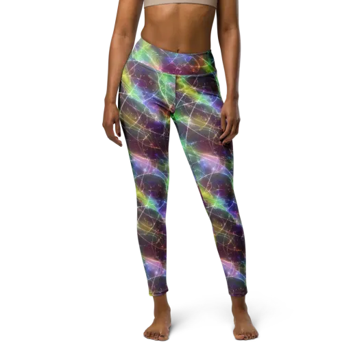 Shattered Starlight on a Yoga Leggings