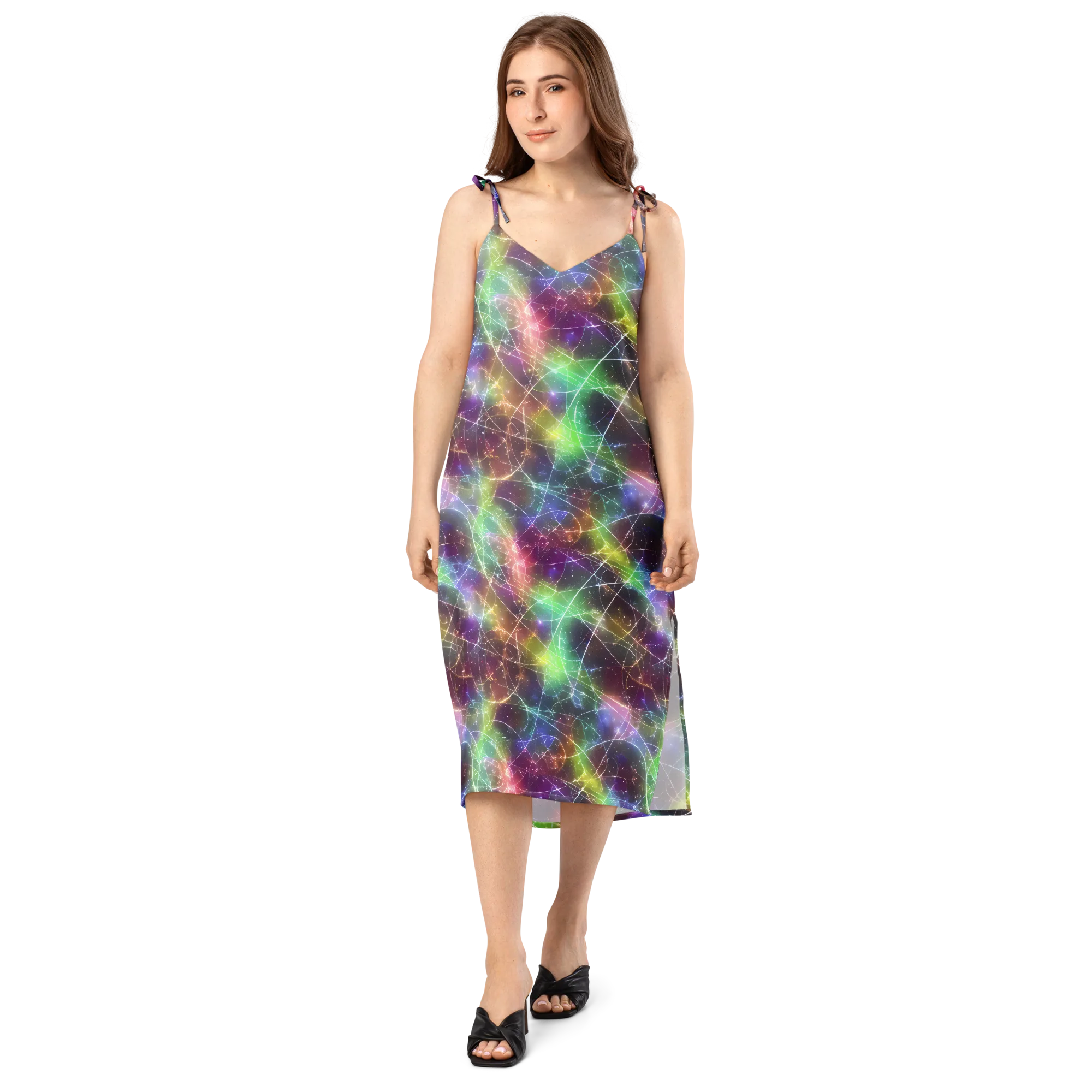 Shattered Starlight on Slip Dress — Front
