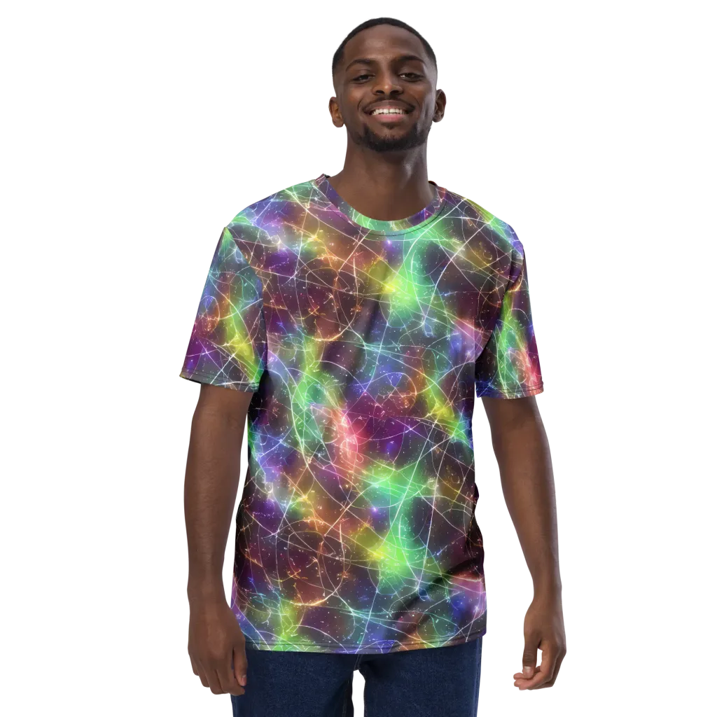 Shattered Starlight on Men's Crew Neck T-Shirt — Front