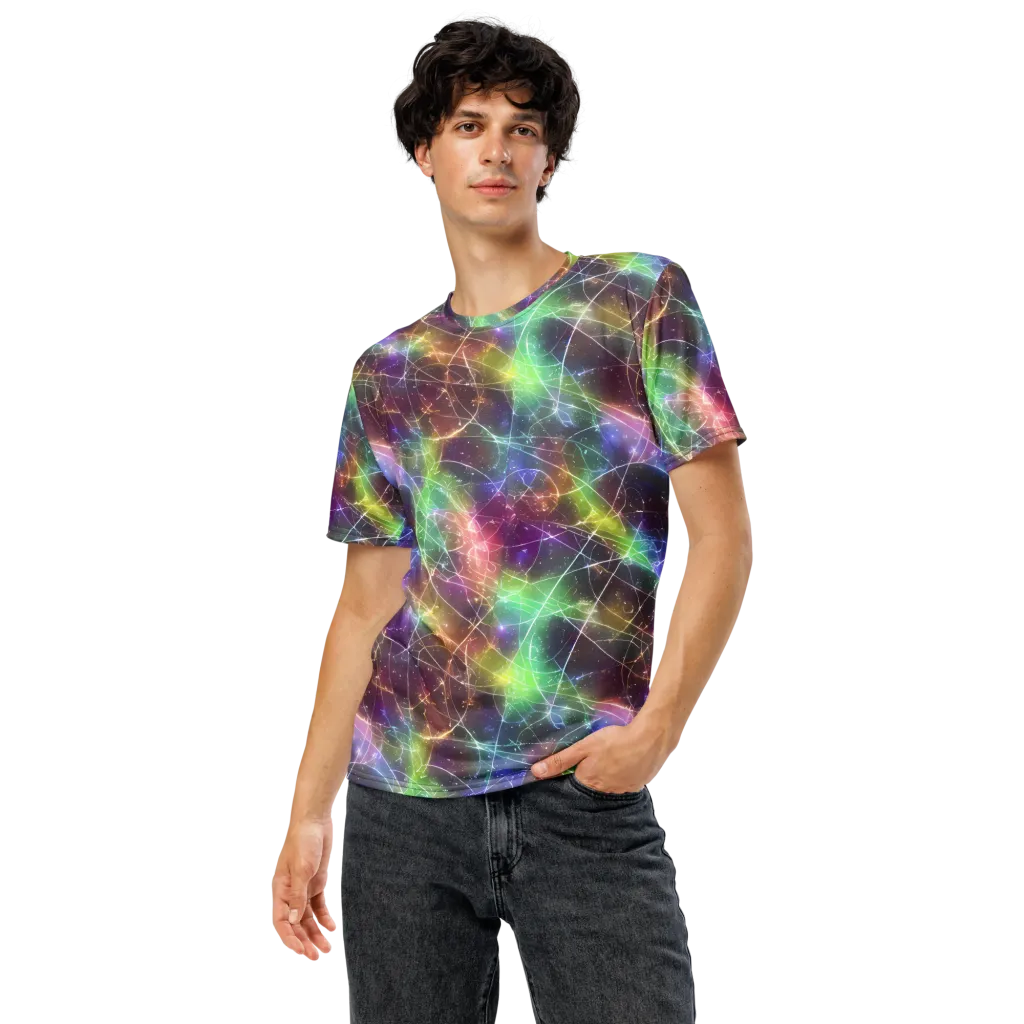 Shattered Starlight on Men's Crew Neck T-Shirt — Front