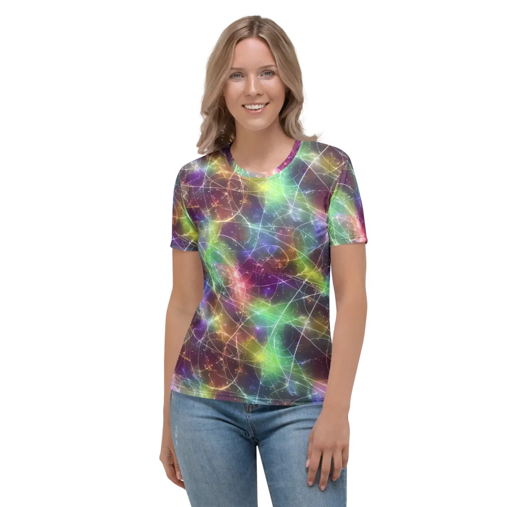 Shattered Starlight on Women's Crew Neck T-Shirt — Front