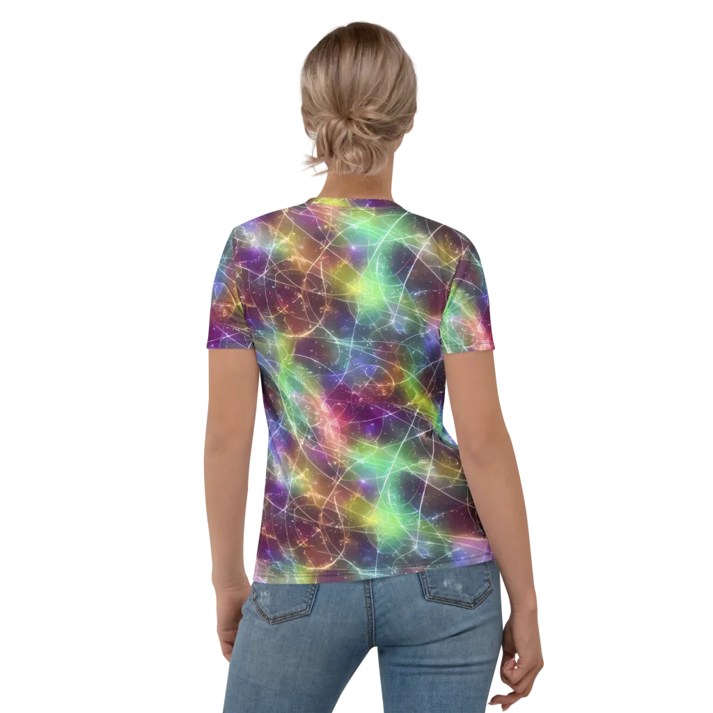 Shattered Starlight on Women's Crew Neck T-Shirt — Back